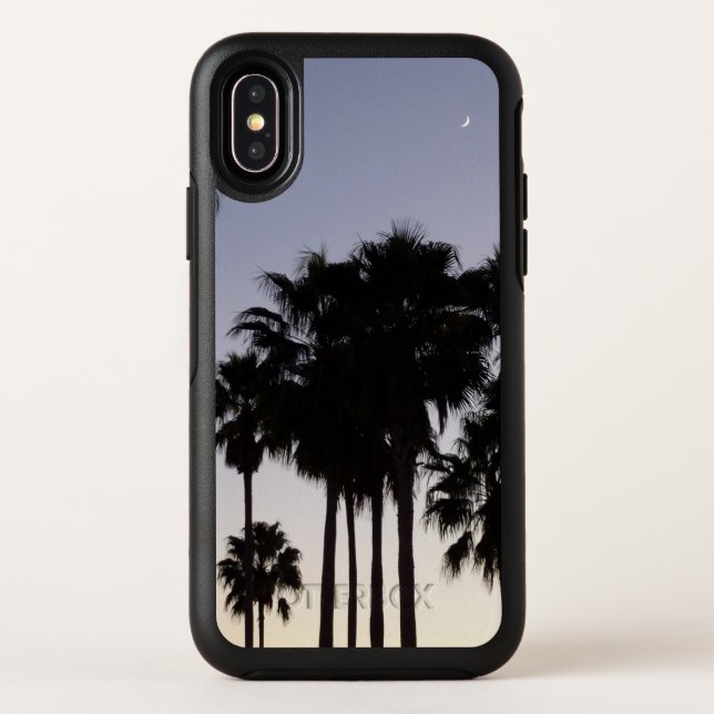 Dusk with Palm Trees Tropical Scene Otterbox iPhone Case (Back)
