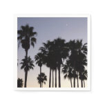 Dusk with Palm Trees Tropical Scene Paper Napkins