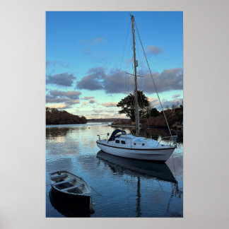 Dusk Yacht Poster