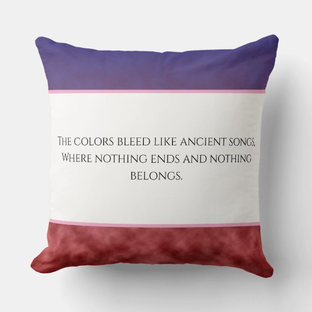 Duskstatic Throw Pillow (Front)