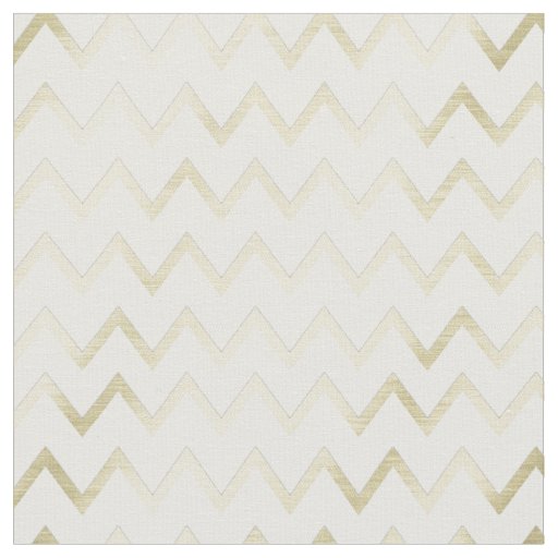 Dusky Faux Green-Faux Gold Chevron Pattern Fabric