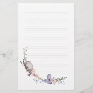 Dusky Floral Note Paper