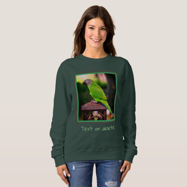 Dusky Headed Conure Parrot Personalized  Sweatshirt (Front Full)