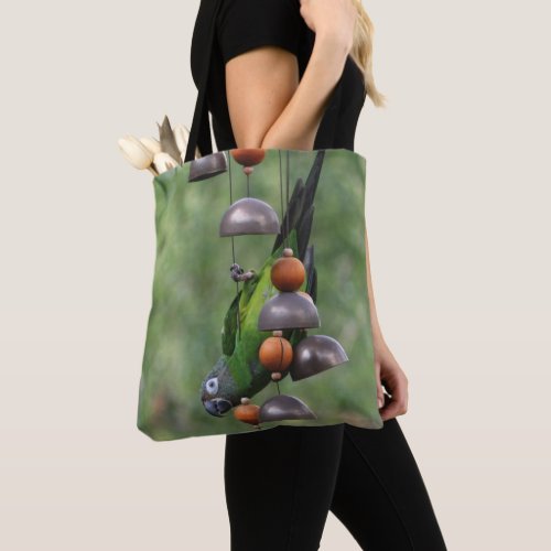 Dusky Headed Conure Parrot Upside Down  Tote Bag