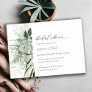 Dusky Leafy Fern Succulent Bridal Shower Invite