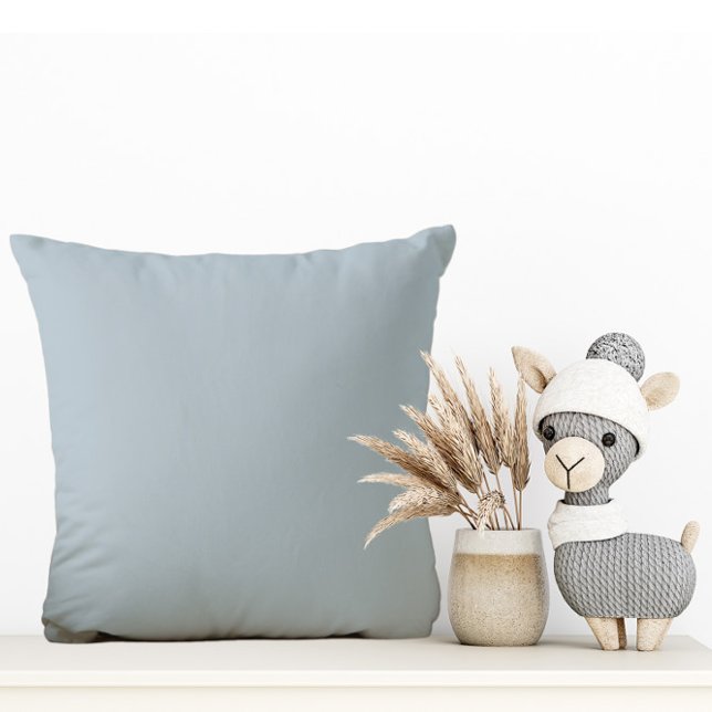 Dusky Light Winter Blue - Throw Pillow (Creator Uploaded)
