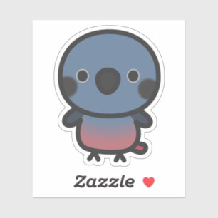 Dusky parrot sticker