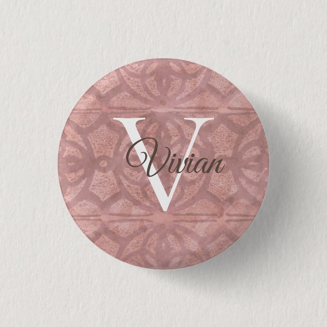 Dusky Pink Button (Front)