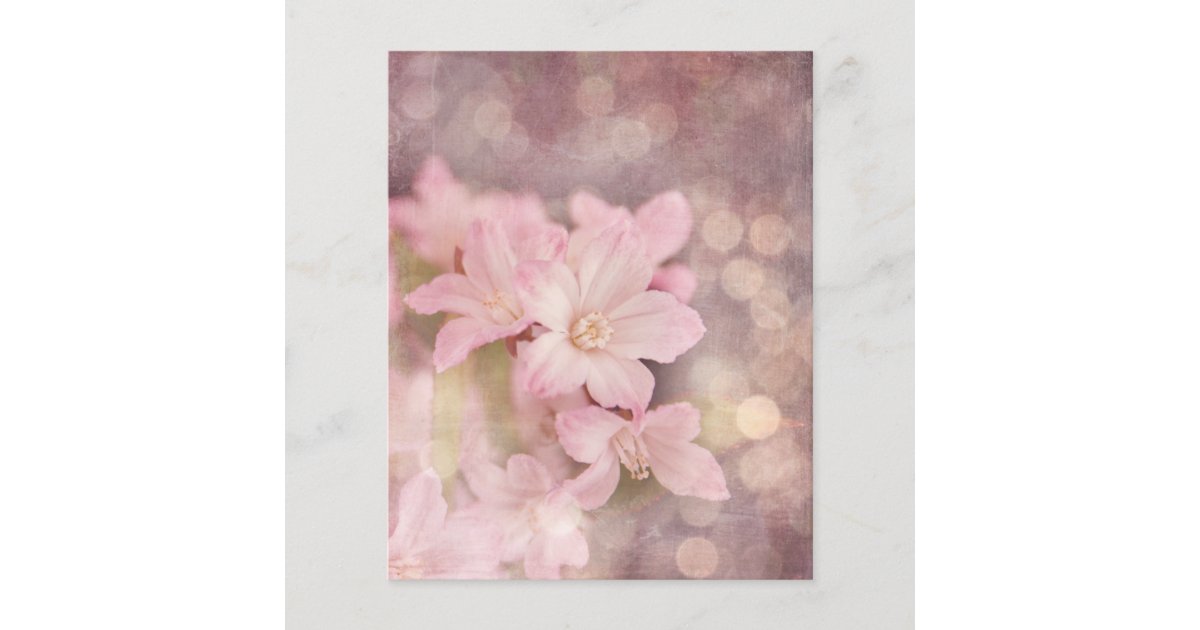 Dusky Pink Floral Scrapbook Paper Zazzle Com