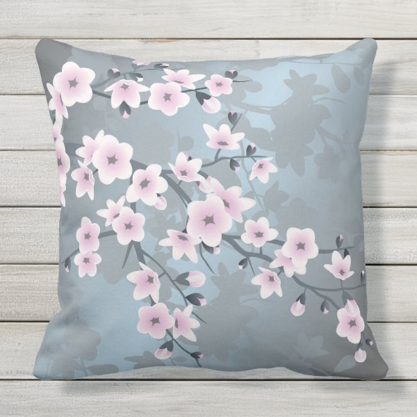 Cherry Blossom Decorative & Throw Pillows | Zazzle