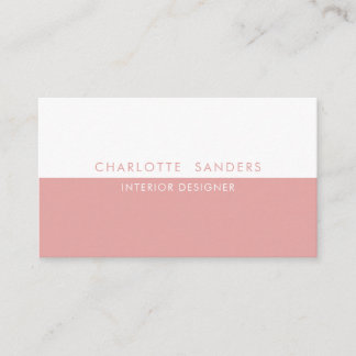 Dusky pink luxury minimal chic business card