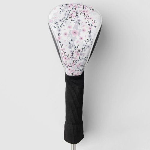 Dusky Pink Mauve Cherry Blossom  Golf Head Cover