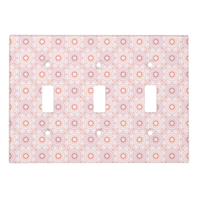 Dusky Pink Pastels Spring Red Dopamine Decor Art Light Switch Cover (Front)