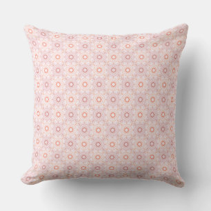 Dusky Pink Pastels Spring Red Dopamine Decor Art Throw Pillow