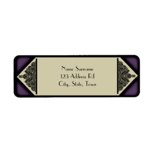 Dusky Purple Vintage, return address label