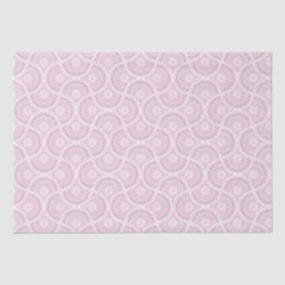 Dusky Rose Confetti Lace Art Deco Fans Craft Tissue Paper