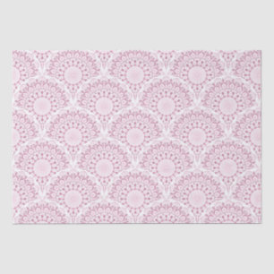 Dusky Rose Confetti Lace Art Deco Scallops Craft Tissue Paper