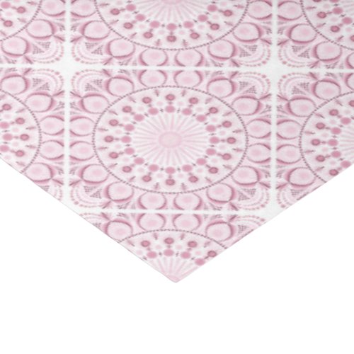 Dusky Rose Confetti Lace Diamond Tile Craft Tissue Paper