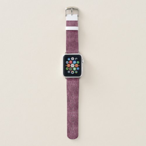 Dusky Rose Denim Pattern Apple Watch Band
