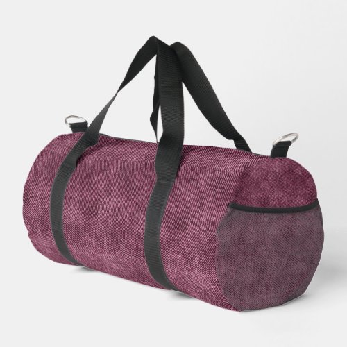 Dusky Rose Denim Pattern Duffle Bag