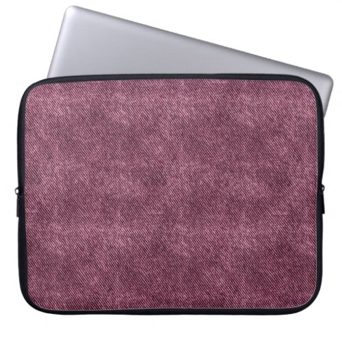 Dusky Rose Denim Pattern Laptop Sleeve