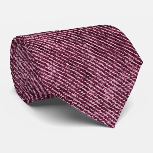 Dusky Rose Denim Pattern Neck Tie