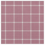 dusky rose windowpane gingham fabric