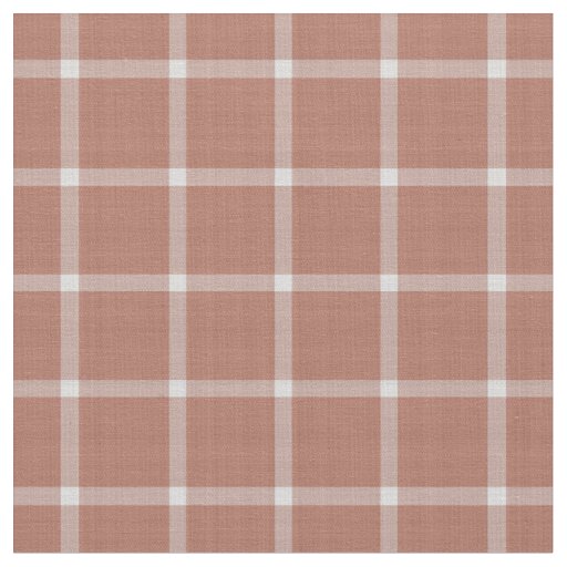 Dusky Rose Windowpane Gingham Plaid Fabric