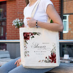 Dusky Warm Winter Festive Foliage Bridal Shower Tote Bag<br><div class="desc">If you need any further customisation please feel free to message me on yellowfebstudio@gmail.com.</div>