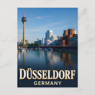 ✈️ Düsseldorf Germany Travel Gift 🌆 Postcard