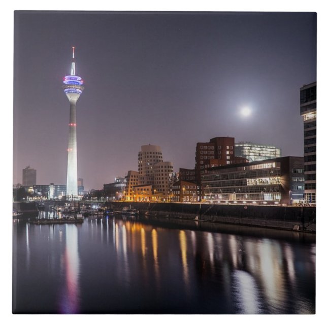 Dusseldorf, Media Harbor, Ceramic Tile (Front)