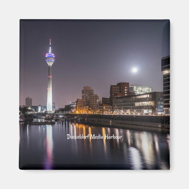 Dusseldorf, Media Harbour (labeled) Magnet (Front)