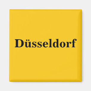 Düsseldorf Schild Gold - Gleb magnet