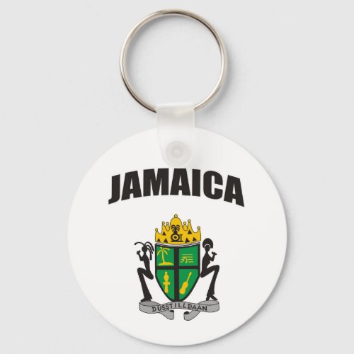 Dusstilldaan crest Jamaica key chain