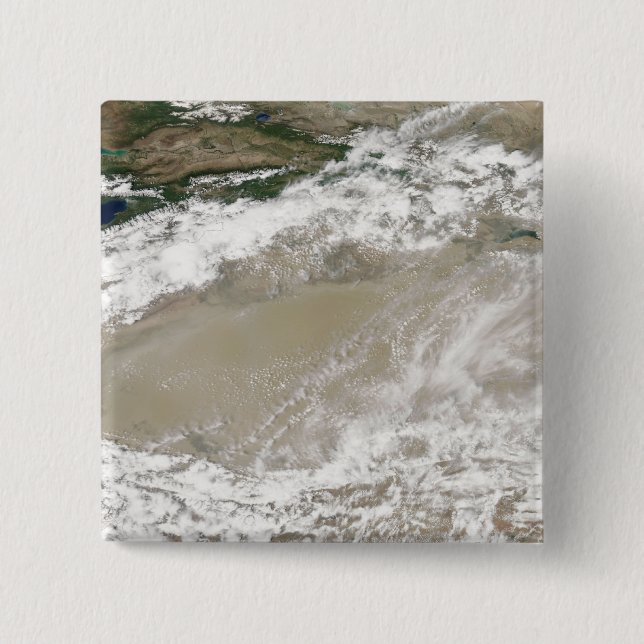 Dust and clouds hovered over the Taklimakan Des Button (Front)