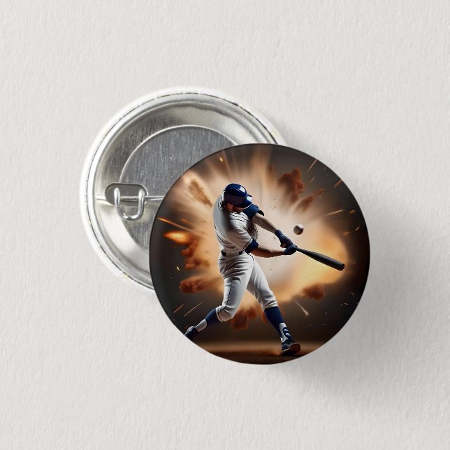 Dust And Glory: Baseball The Home Run Button (Front & Back)