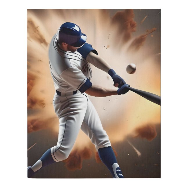 Dust And Glory: Baseball The Home Run Faux Canvas Print (Front)