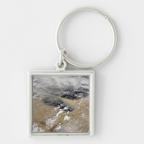 Dust blows off the coast of Libya Keychain