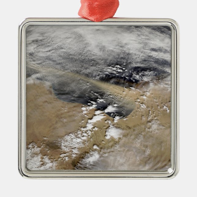 Dust blows off the coast of Libya Metal Ornament (Front)