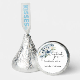 Dust Blue Elegant Mini Candle Thank You Favors