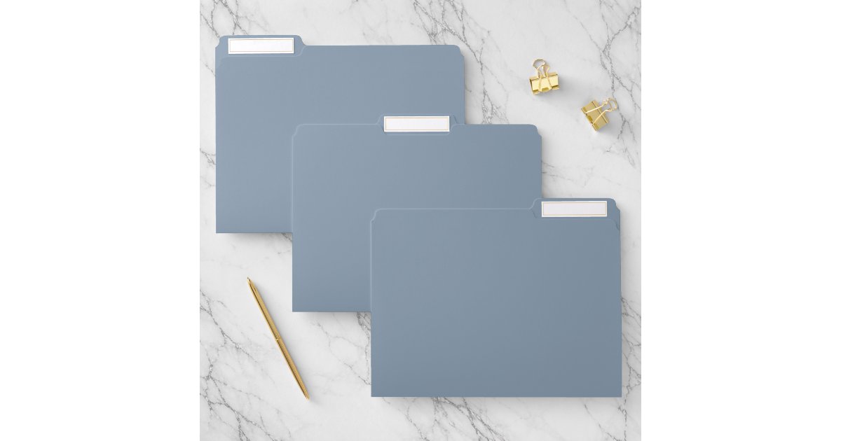 Dust Blue File Folder | Zazzle