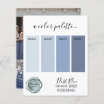 Dust Blue Wedding colors Palette Card 2023<br><div class="desc">Dust Blue Wedding colors Palette Card 2023</div>