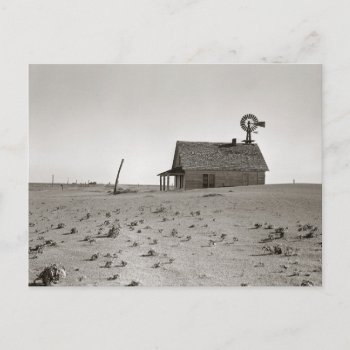Dust Bowl Farm  1938 Postcard by HistoryPhoto at Zazzle