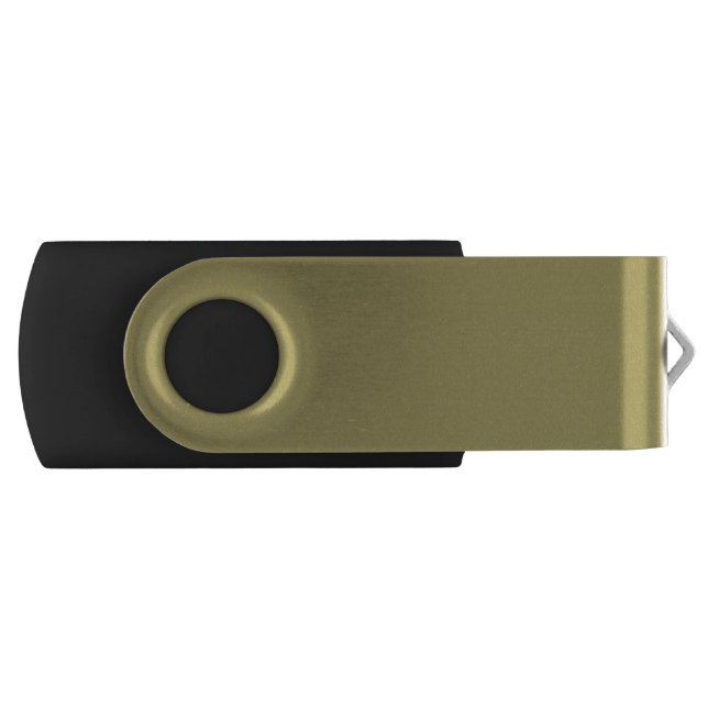 Dust, Dark Beige Solid Color Flash Drive (Front)
