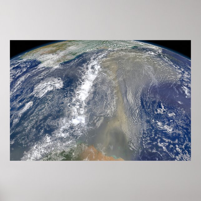 Dust Heading Toward South America Poster (Front)