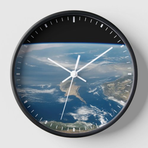 Dust Over The Mediterranean Sea And Cyprus Island Clock
