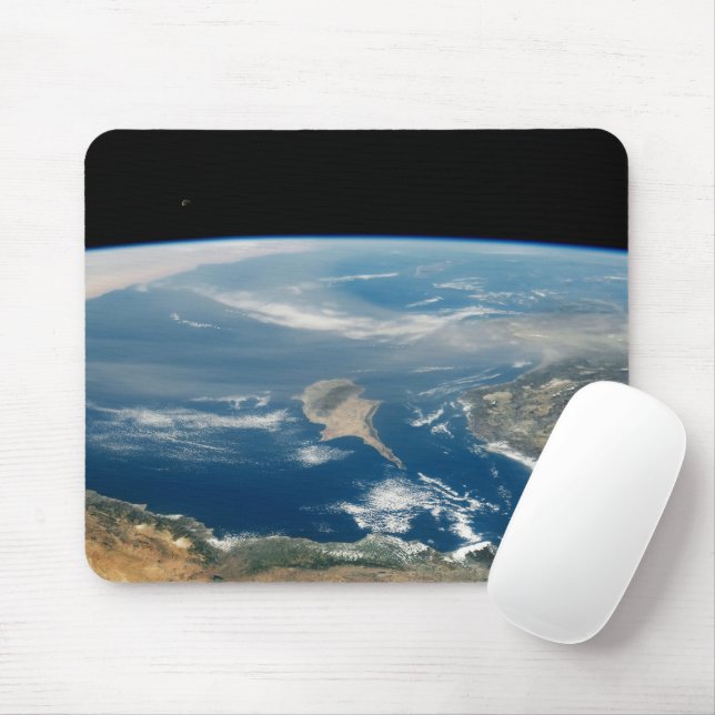 Dust Over The Mediterranean Sea And Cyprus Island Mouse Pad (With Mouse)