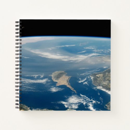 Dust Over The Mediterranean Sea And Cyprus Island Notebook