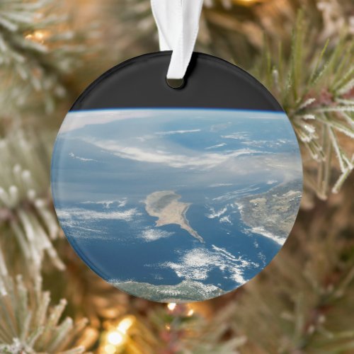 Dust Over The Mediterranean Sea And Cyprus Island Ornament