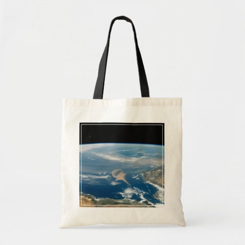 Dust Over The Mediterranean Sea And Cyprus Island Tote Bag
